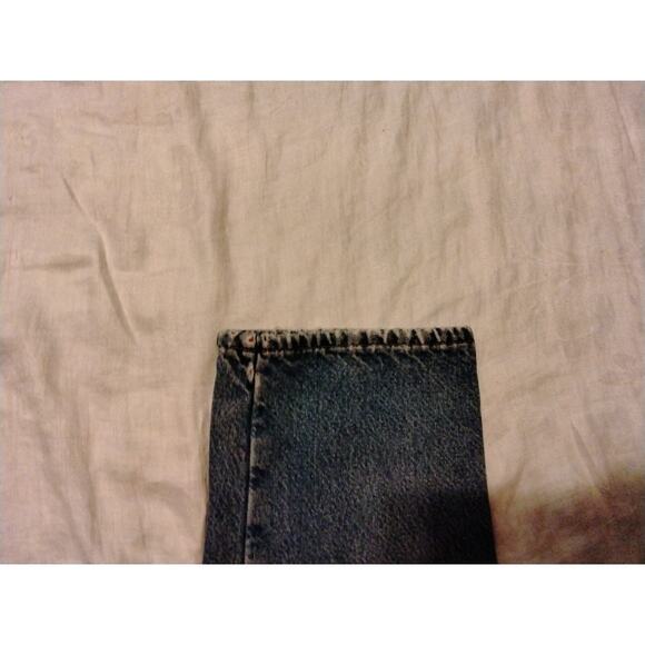 LL Bean WOMENS Double L Relaxed Fit Plaid Flannel Lined Denim Blue Jeans - Picture 4 of 10